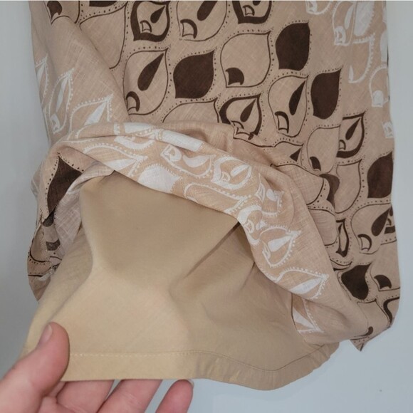 Vintage Old Navy Y2K 2005 Linen Blend Skirt Size 6 - Picture 4 of 6